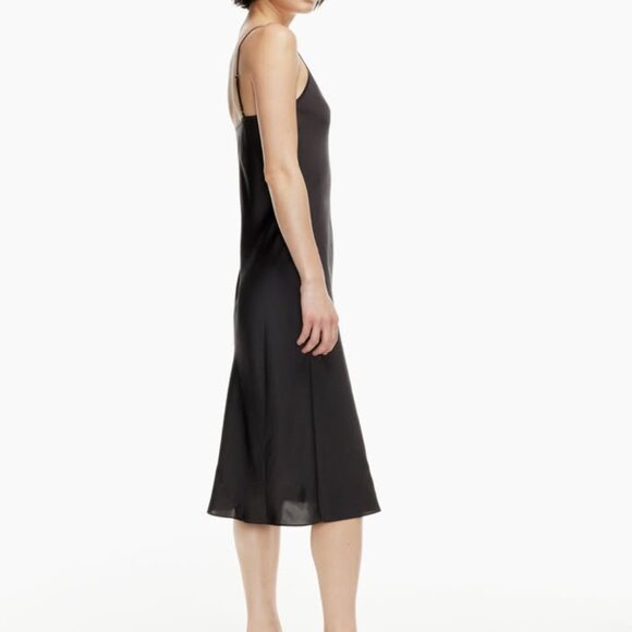 Wilfred Only Slip Satin Midi Dress - Black, Medium - Picture 7 of 9